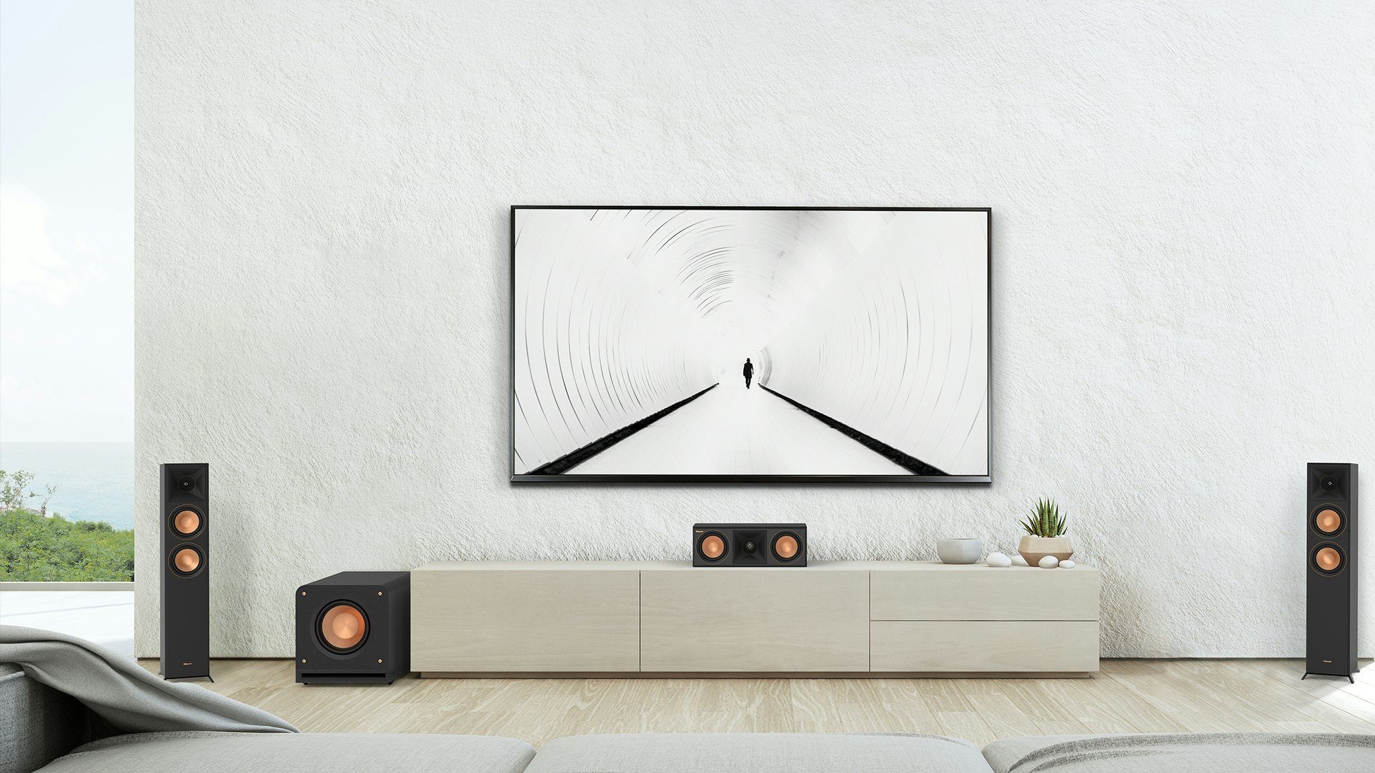 RP 1000 SW in a 3 1 configuration with other Reference Premiere Speakers